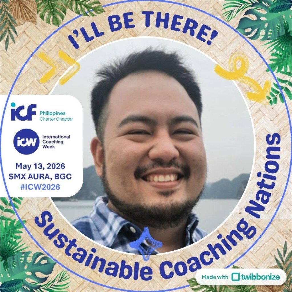 Coach John Meria in an “I’ll Be There!” ADHD coaching graphic
